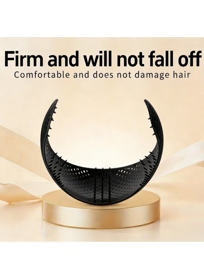 Portable Windproof Headscarf Fixing Headband, Multifunctional  Hijab Volumizer with Breathable Hollow Design, Anti-Slip, Lightweight, Soft, Comfortable Hair Band for Women - Image 4